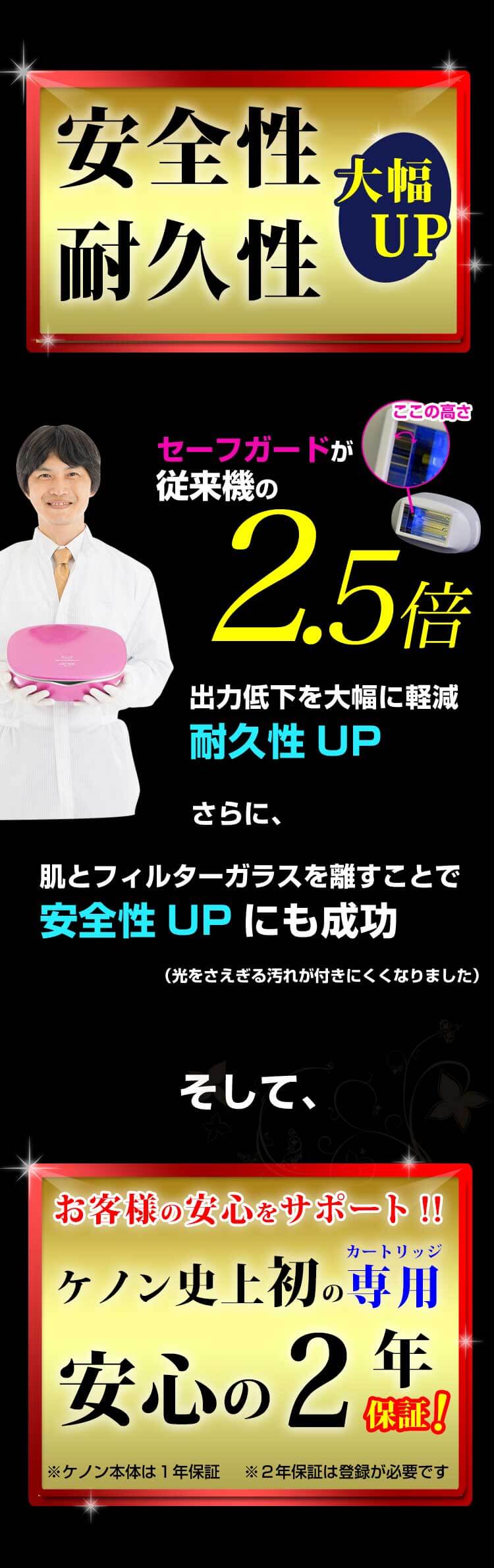 脱毛器ケノンの新型カートリッジ
