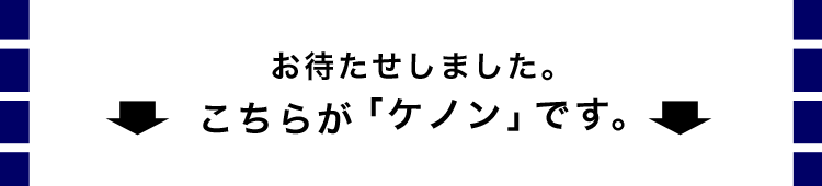 こちらが「ケノン」です。