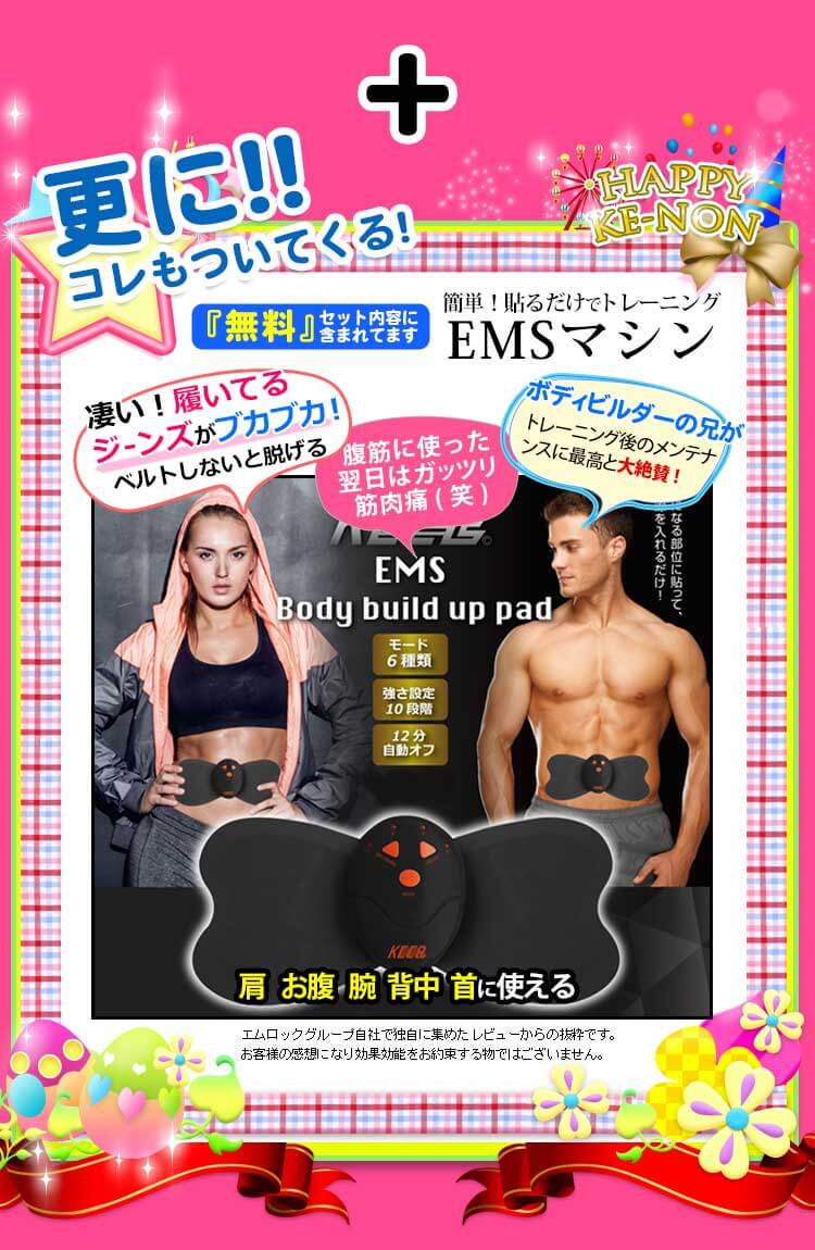 脱毛器ケノンのセット詳細1