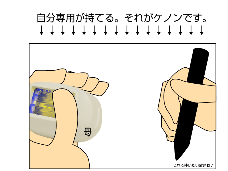 ケノンはみんな使えて、コストもGood