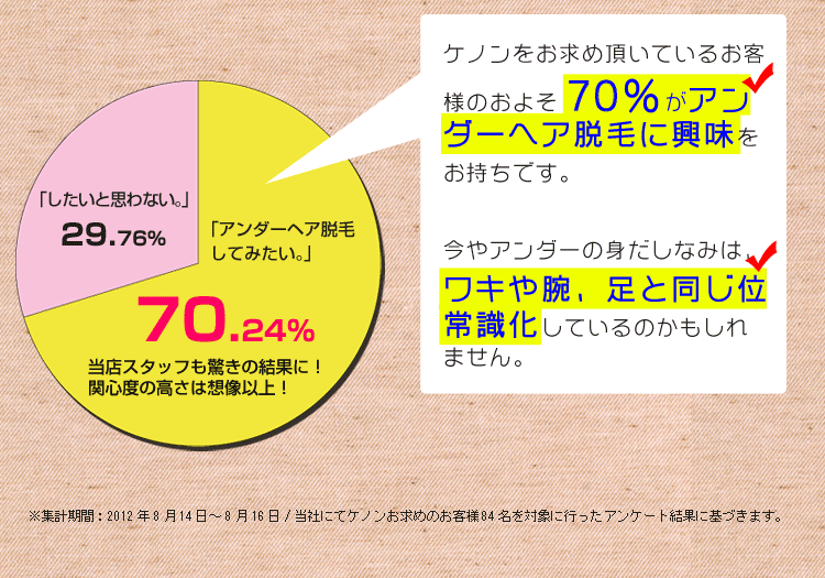 脱毛器ケノンでアンダーヘア脱毛