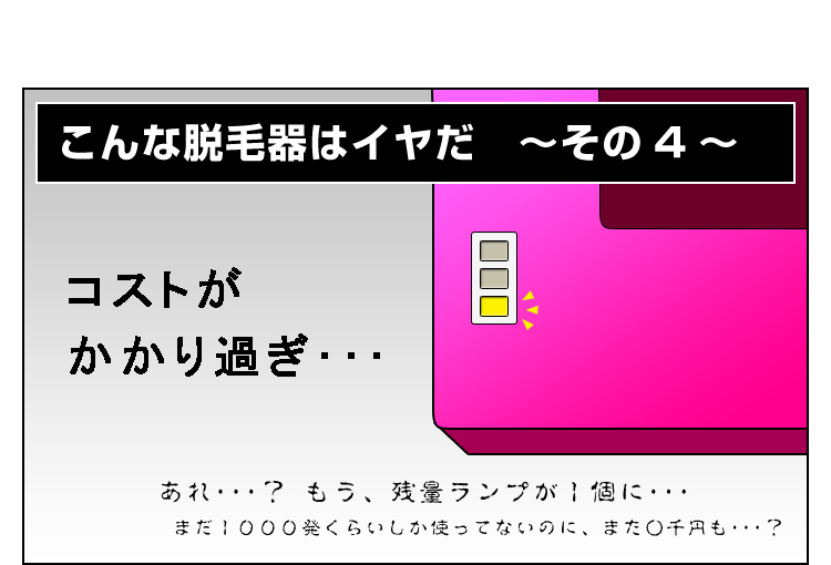 ランニングコストがかかる