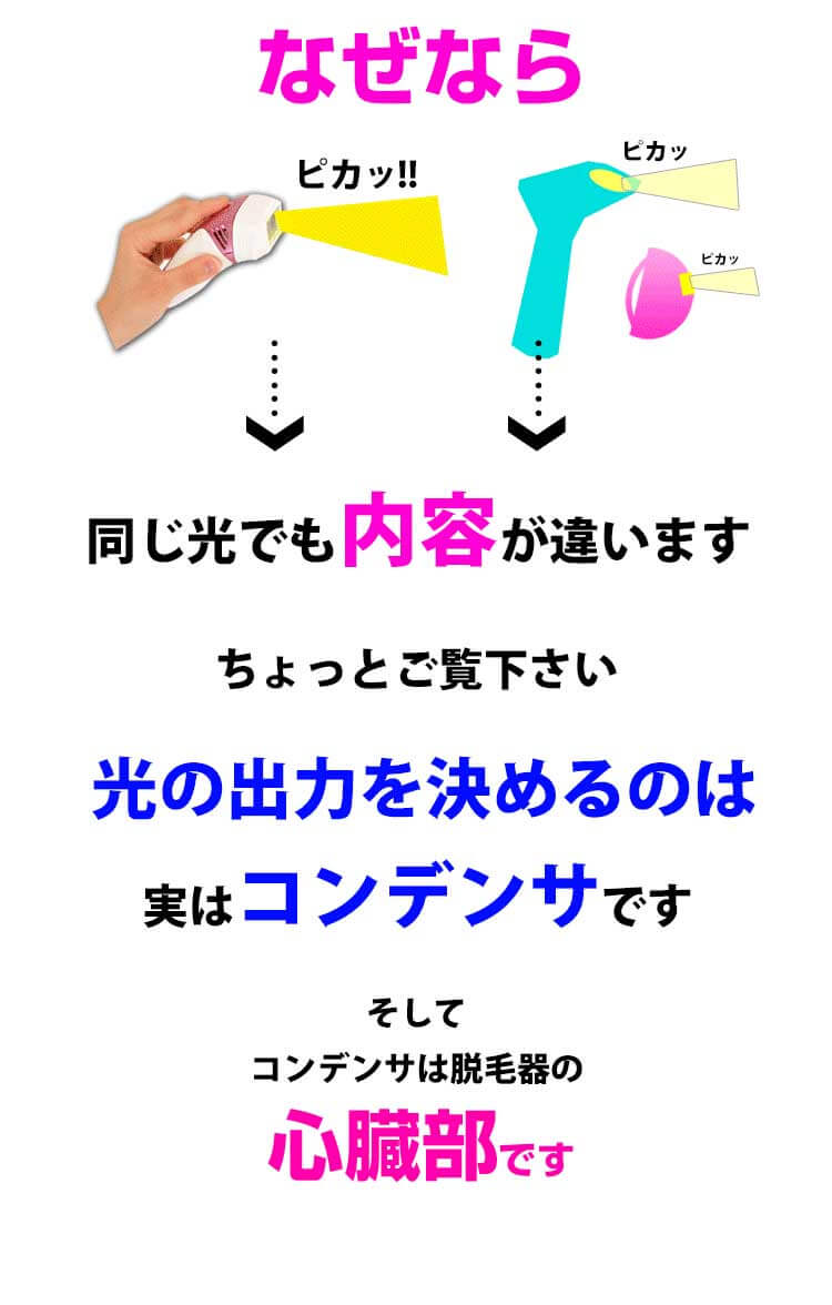 脱毛器には2つの種類があります