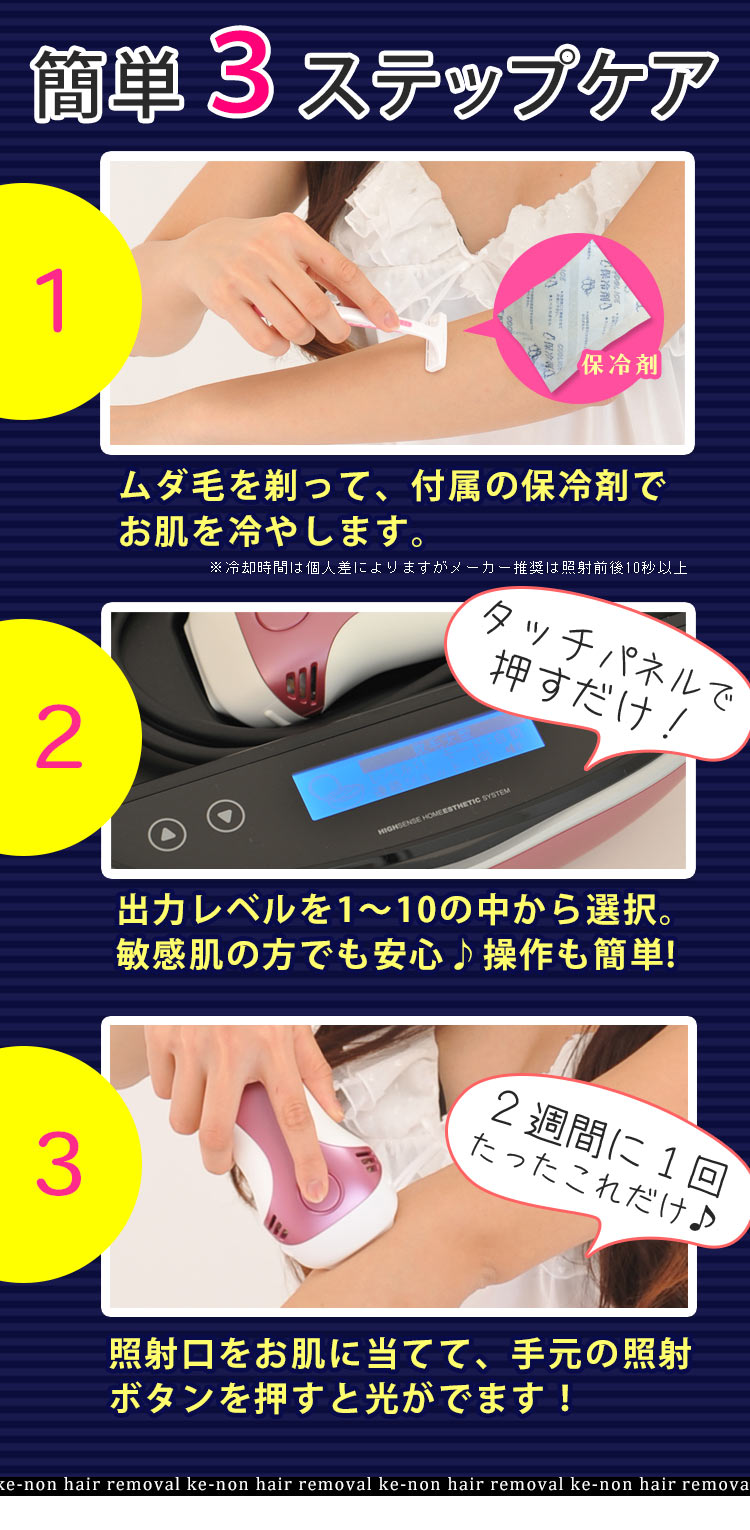 男性のマストアイテムメンズ脱毛器ケノン