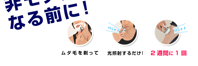 脱毛器ケノンはこんなに簡単