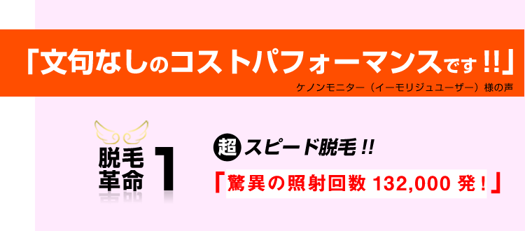これ以上無理!なコストパフォーマンス!